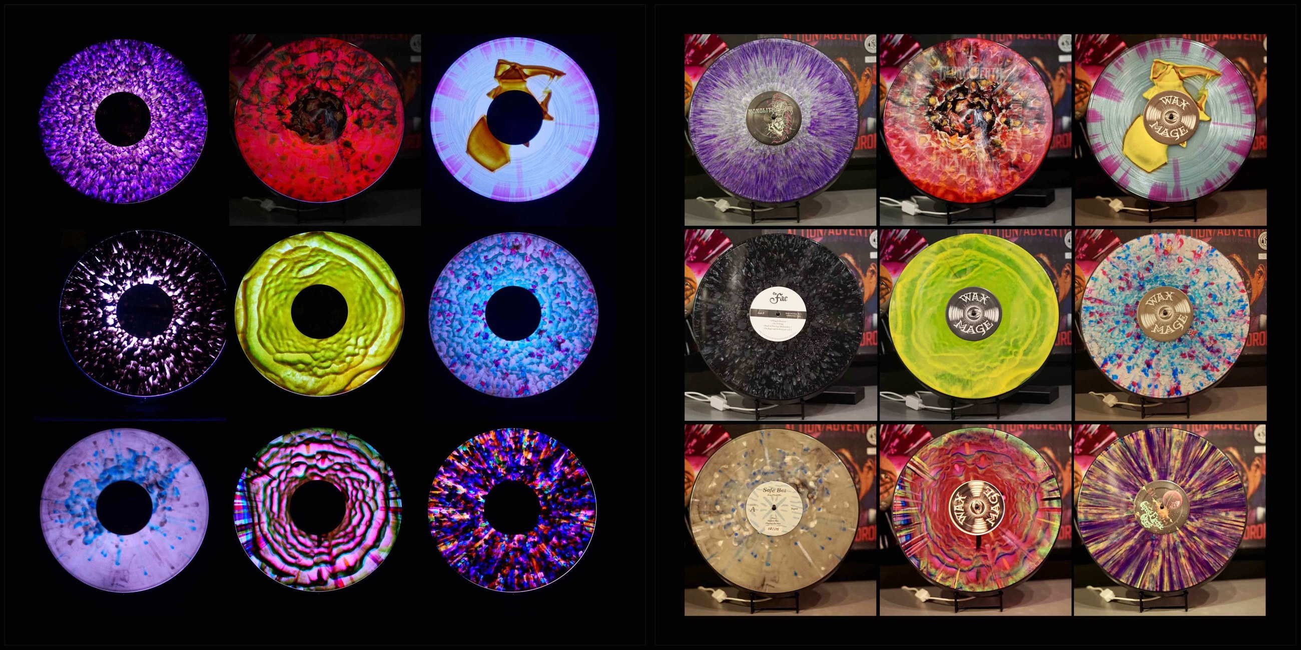A wall of records lit up on Vylümi displays